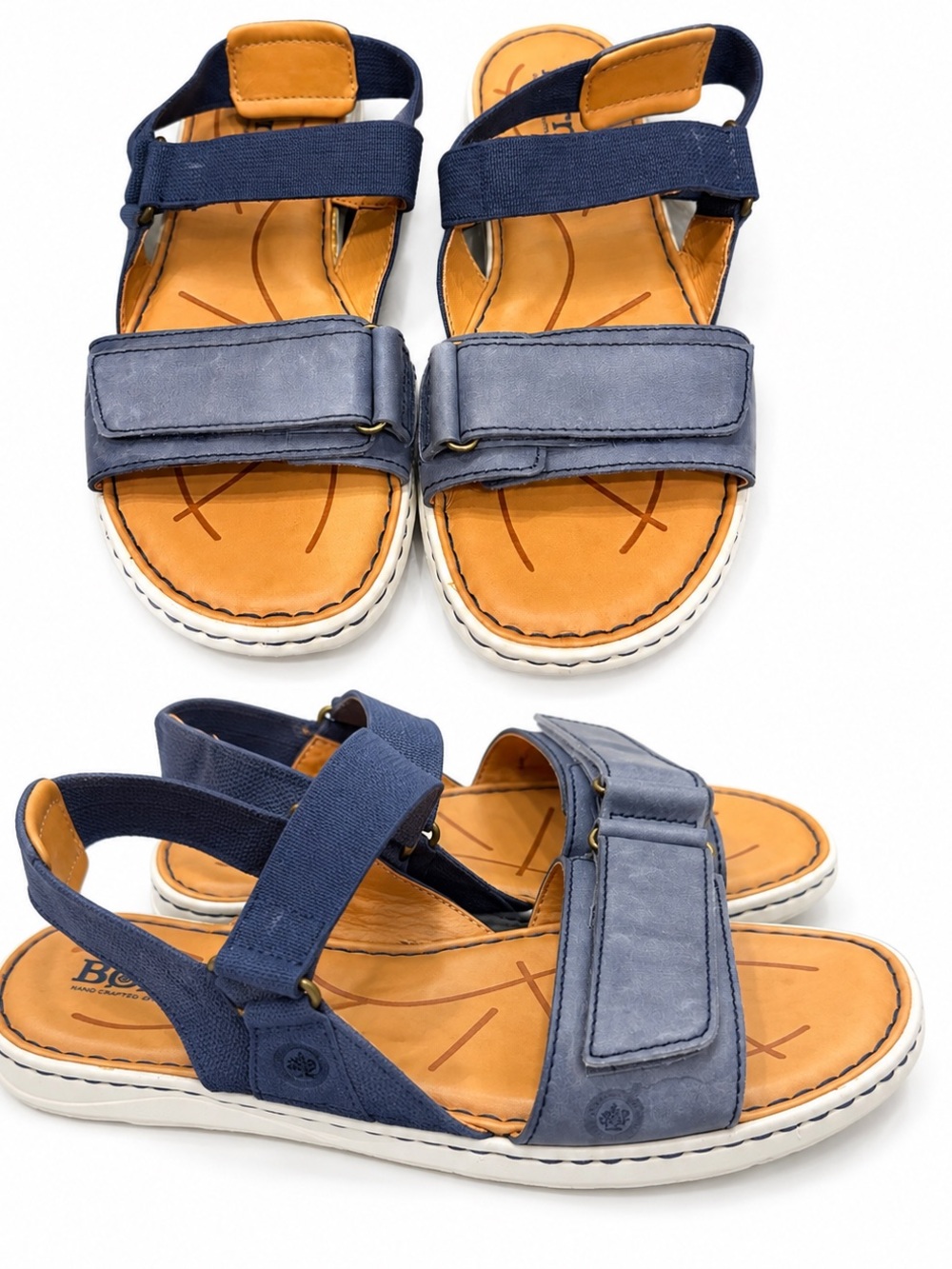 Born Leather & Fabric Sandals – Women’s Size 7.5W